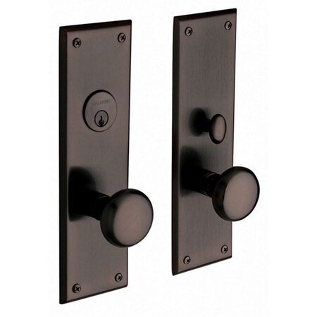 Baldwin Double Cylinder Entry Handlesets Venetian Bronze 6552.112.DBLC